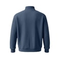 thumbnail image 5 of Men's Solid Sweatshirt Pit Strip Half Open Collar Casual Printed Sweatshirt for Fall Winter, 5 of 7