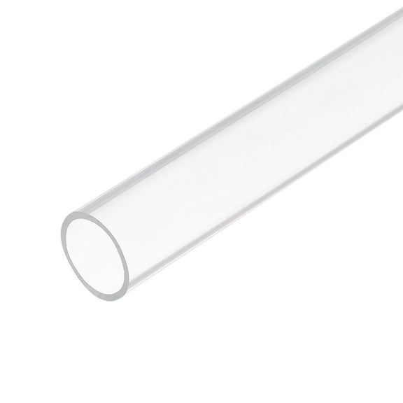 Uxcell Clear Rigid Acrylic Pipe 17mm ID x 20mm OD x 305mm Round Tube Tubing for Water