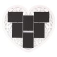 thumbnail image 3 of White Love Heart 6 Image Photo Frame Wall Decor Family Wedding Picture Gift 6x4 inch Photo, 3 of 5