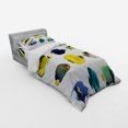 thumbnail image 3 of Ambesonne Fish Bedding Set 4 Pcs, Collage of Sea Animals, Queen, Multicolor, 3 of 3