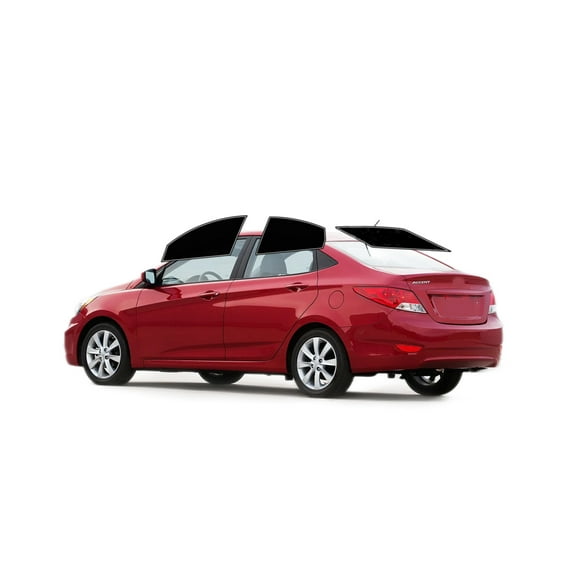 Haiy Co - PreCut 2Ply 05% Window Tint Film Kit For 2012-2017 Hyundai Accent Sedan -Side+Rear Window