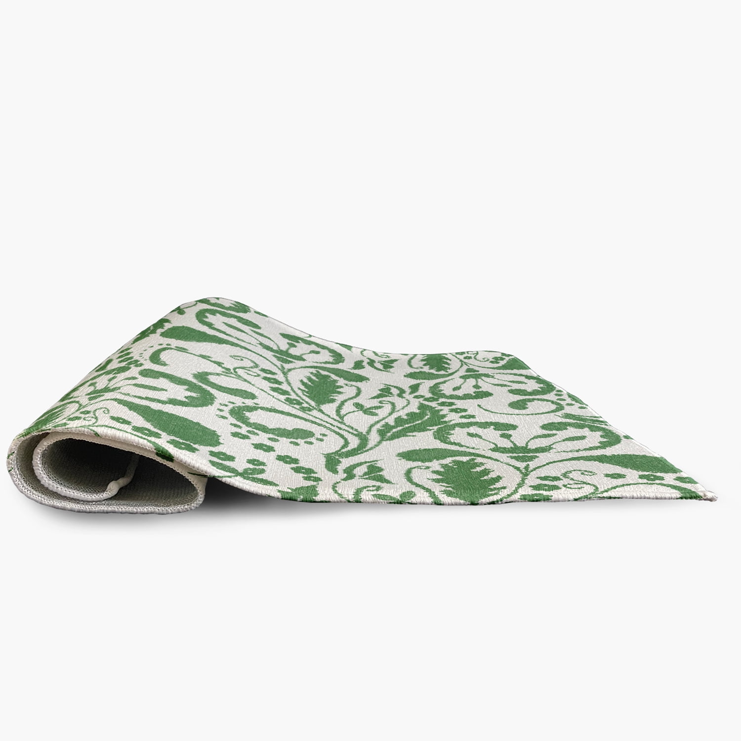 18" x 30" Simply Daisy Aurora French Country Chenille Area Rug, Green