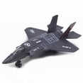 thumbnail image 1 of Large Alloy Pull Back F-35 Fighter Aircraft Model Music LED Airplane Toy Gift, 1 of 10