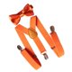 thumbnail image 1 of Tirantes tipo Y para hombre con pajarita, accesorios para ropa y pantalones Naranja, 1 of 9
