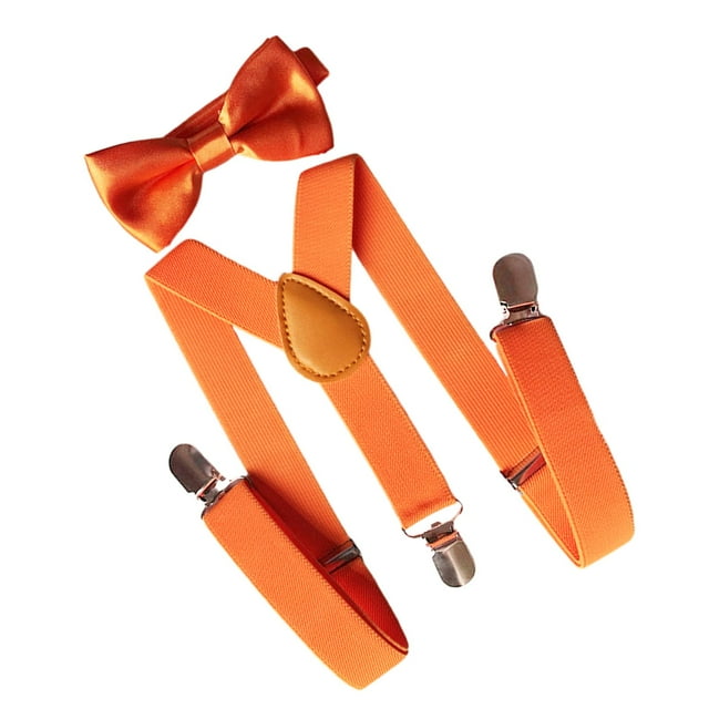Tirantes ajustables, cómodos, con clip lateral, accesorios de ropa resistentes para hombre Naranja