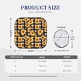 thumbnail image 2 of Balery Vintage Black White Plaid Sunflowe Parasol para parabrisas de coche de 2 piezas | Parasol plegable para parabrisas delantero de coche para la mayoría de sedanes-Small, 2 of 5