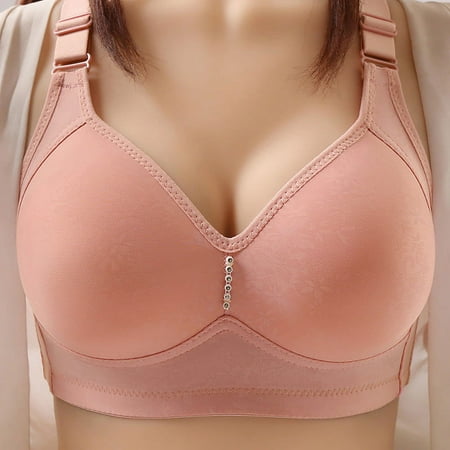 

Meichang Womens Bras Wirefree Support T-shirt Bras Seamless Comfy Bralettes Shapewear Everyday Full Figure Bras