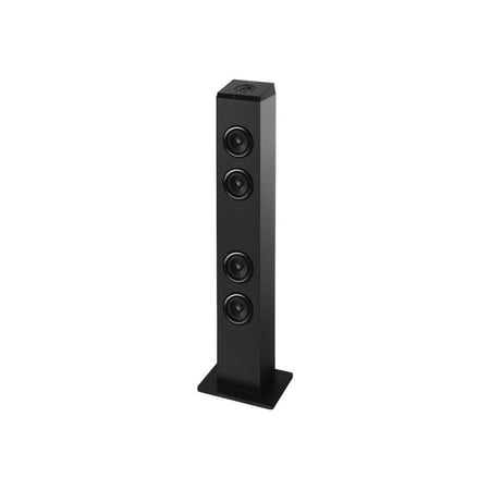 iLive Vertical Bluetooth Sound Bar 2.1 Channel Speaker with Built-In FM Radio (Black)