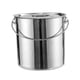 thumbnail image 5 of Olla de acero inoxidable, cubo de almacenamiento de agua para hervir, escurrir, cocinar a fuego lento, enlatar. 2 litros, 5 of 9
