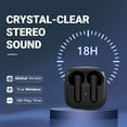 thumbnail image 4 of Wireless Earbuds, Bluetooth 5.3 Headphones HiFi Stereo, Bluetooth Earbuds with ENC Noise Cancelling Mic, IP7 Waterproof in Ear Earphones, 48H, LED Display Ear buds for Pad Phones Workout Sports,Black, 4 of 6
