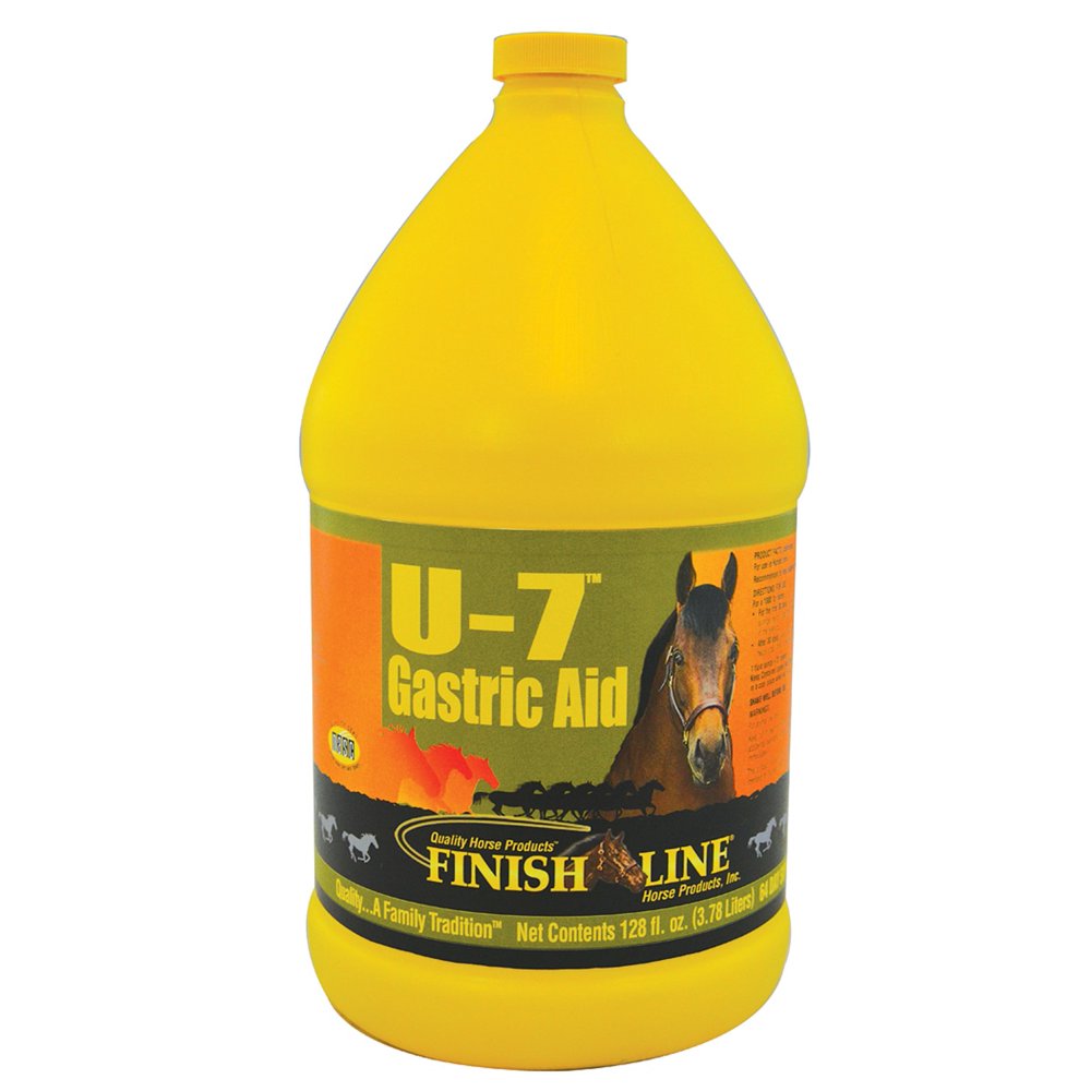 Finish Line U7 Gastric Aid Liquid Horse Supplement, 128 Fl Oz