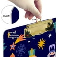 thumbnail image 4 of FMSHPON Christmas Nutcrackers Purple Blue Clipboard Hardboard Wood Nursing Clip Board and Pull for Standard A4 Letter 13x9 inches, 4 of 5