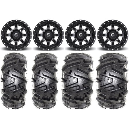 Fuel Maverick Black 14 Wheels 26 Moto MTC Tires Yamaha Viking Wolverine YXZ1000R