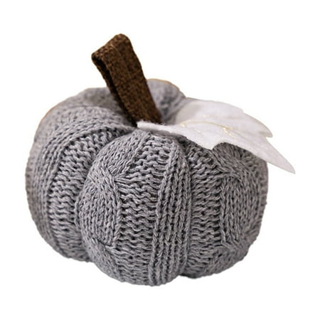 

HMPEAIIY Statue Solar Light Christmas Ornament Autumn Holiday Decorations Orange Pumpkin Pendants Festival Knitted Small Pumpkin Ornaments Arrangement