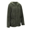thumbnail image 7 of Jacket Women Women's Casual Solid Color Hooded Sweater Coat Long Sleeve Double Outerwear for Daily Outdoor Womens Winter Coats Army Green L, 7 of 7