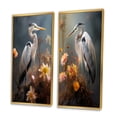 thumbnail image 3 of Designart "Wildlife Photography White Heron Portrait III" Animals Heron Framed Wall Art Set Of 2 - Children's Art White Frame Gallery Set For Office Decor, 3 of 6
