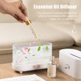 thumbnail image 3 of Flame Mist Humidifier Aromatherapy Essential Oil Diffuser Silent Cool Mist Humidifier Suitable for Home Office Bedroom Baby Room Automatic Shutoff 2 Night Light Brightness, 3 of 8