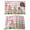 Pink, variant on Placemats Set of 6, Easter Bunny Gnomes Woven Placemat, Linen Place Mats for Kitchen/Dining Tables, Spring Easter Eggs Floral Teal Wood Washable Table Mats for Party