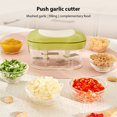 thumbnail image 3 of Mini Food Chopper Manual Garlic Mincer Onion Vegetable Chopper Easy to Clean Hand Push Garlic Cutter Portable Small Food Processor for Chili Peppers Fruits Household Kitchen Tool, 3 of 6