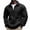 Black, variant on Zip Up Mock Neck Sweatshirt for Men Big and Tall Casual Gym Jacket Fall Fashion Mens Sweatshirt Navy 2XL