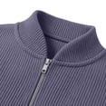 thumbnail image 6 of Frnrwgo Mens Sweater Soft Textured Loose Fit Half Zip Long Sleeve Pullover Casual Fall Winter Top, 6 of 8