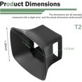 thumbnail image 2 of Car Backup Camera Rain Shield, Anti-glare Anti-rain Cover, Square Reversing Lens Protective Shield for Clear Image, Most Vehicles (Black #T2) -, 2 of 6