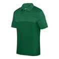 thumbnail image 2 of Augusta L Shadow Tonal Heather Polo Dark Green 5412, 2 of 3