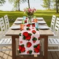thumbnail image 4 of Table Runners 60 Inches Long Dress Scarves, Pink Strawberry Farmhouse Kitchen/Dining Table Runner, Small Coffee Tablerunners, Spring Floral Watercolor Summer Botanical 13x60 Inch, 4 of 9