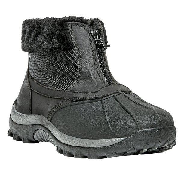Propet - Propet Women's Blizzard Ankle Zip II Boots Black Leather 10 XW ...