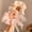 Off-White, Pink, variant on ‌ Colorful Hair Scrunchies for Women Girls, Soft Elastic Ponytail Holders, Minimalist Sweet Hair Tie, Hair Accessories, 2Pcs