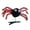 Red, variant on 1PC Spiders Spring Hair Clip Kids Halloween Accessory Nonslip Comfortable Wear Metal Polyester Fiber Hairpin