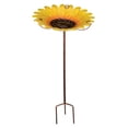 thumbnail image 2 of Regal Art & Gift Birdbath/Feeder Stake - Sunflower Glass 25" Garden Outdoor, 2 of 4