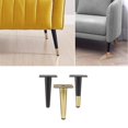 thumbnail image 2 of Juego De 4 Patas De Muebles, Pata De Sofá Inclinable, Patas De Gabinete De Patas De Mesa Patas De Metal De Cabecera, Para Mesas De Café, Armarios Y Sofás, Capacidad De Carga 300 Kg / 30 Cm / Negro Afortunado Sencillez, 2 of 2