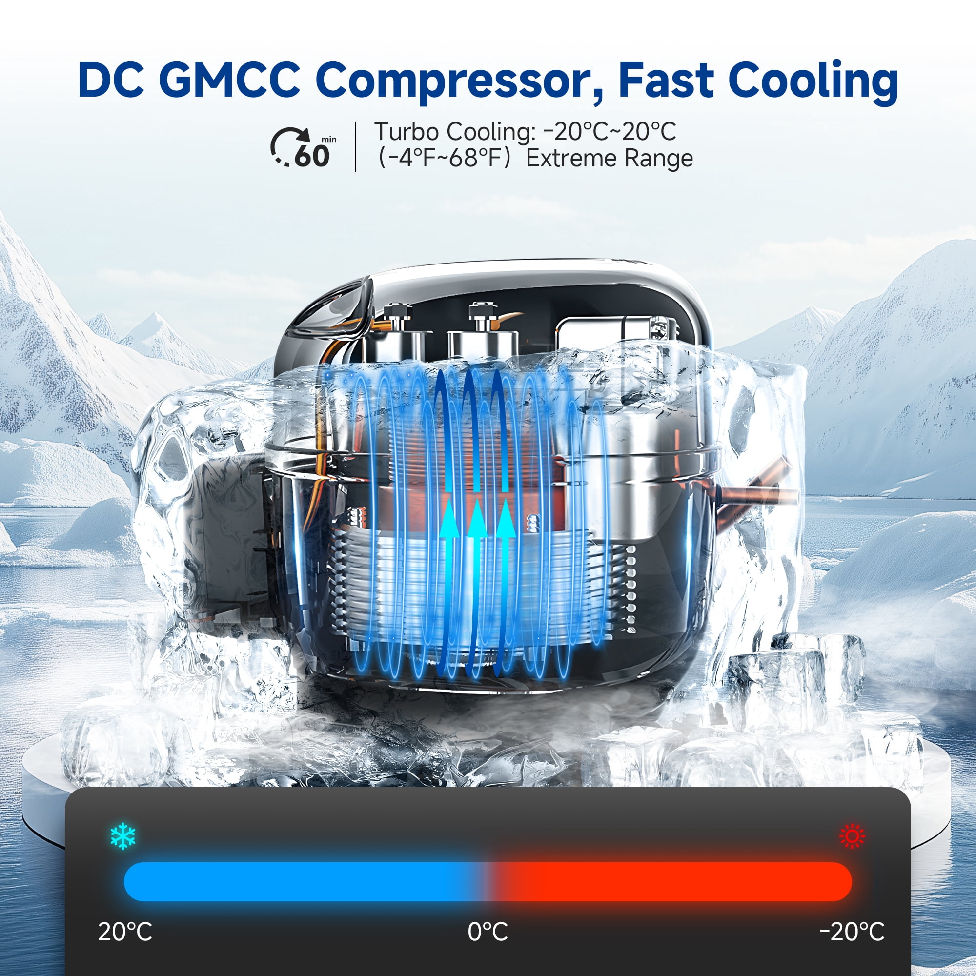 Car Cooler 12V Car Fridge, AAobosi 25.5L Quiet Compressor Refrigerator, IPX4 Waterproof Reversible Door, AC/DC Power for Outdoor