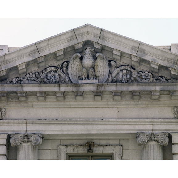 Print: Exterior Detail, U.S. Custom House, Houston, Texas, 2008
