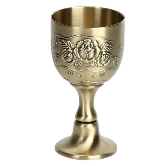 Refined Craftsmanship Goblet, Metal Texture Art Craft Decoration, For Water Red Wine