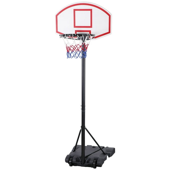 ERTWER Basketball Hoop Outdoor Adjustable 5.5-7 Ft Portable Basketball Goals Stand Kids.Perfect for family activity, .it can be used on yard, garden, beach, playground and even indoors.