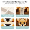 thumbnail image 3 of Dog Jewelry Display and Organizer: Portable Square Travel Case for Rings, Earrings, Necklaces, Bracelets - Suitable for Girls and Women, 3 of 6