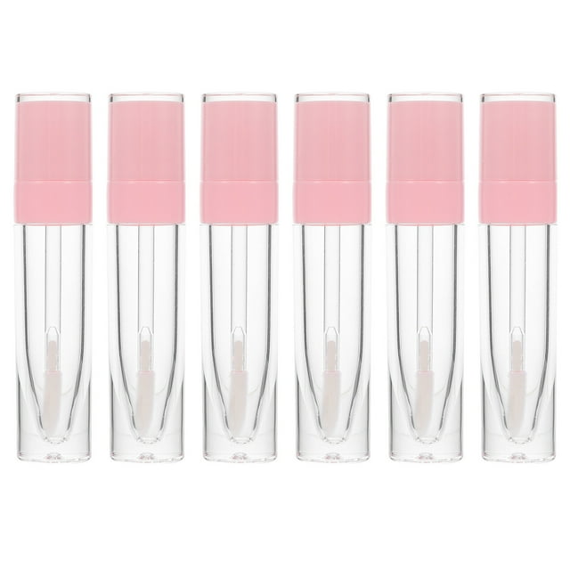 MasteelfCA 6Pcs Clear Empty Lipstick Lip Balm Containers Lip Gloss Packaging Tubes