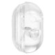 thumbnail image 2 of 200 piezas de cuentas de pesca transparentes con doble agujero en cruz, duras y transparentes., 2 of 7