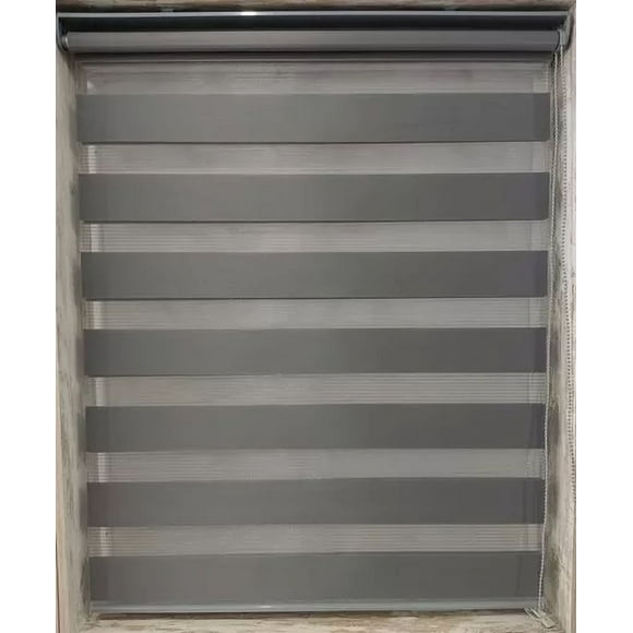 Persiana sheer elegance Deco Persianas color gris oxford medida 150cm de ancho y 180cm de alto