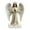 G, variant on Cross Angel Figurines with Wings, New Gorgeous Acrylic Boho Style Angel Decoration Angel Figurine - Sculpted Hand-Painted Figurine Gracefully Wings Wrap Around The Cross for Bedroom/Living Room