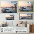 thumbnail image 4 of Designart "Shanghai Bay Yacht" Boat Floater Framed Canvas Art Print, 4 of 5