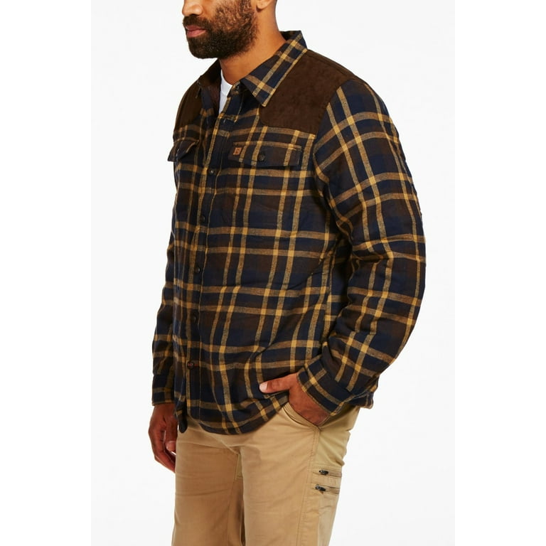 Coleman flannel top sherpa shirt jacket