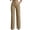 Khaki, variant on Qingpeng Womens Dress Pants Striped Business Casual High Waisted Stretchy Slacks Pull On Straight Leg Work Office Trousers