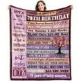 thumbnail image 1 of LHSHID 70th Birthday Gifts for Women Blanket Gifts for 70 Year Old Woman 70th Birthday Decorations 70th Birthday Gifts Birthday Gifts for Women Her Sister Soft Cozy Throw Blanket 30"x40", 1 of 7