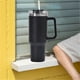 thumbnail image 4 of Vaso Térmico 40 oz con Asa, Termo al Vacío de Acero Inoxidable con Pajita, para Mantener Agua, Té, Vino, Café Frío y Caliente, 4 of 8