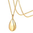 thumbnail image 3 of Colgante de , , colgante de cremación, joyería de ceniza de acero inoxidable a la moda, soporte de gota de lágrima de agua, colgante de gota Dorado Fernando Collar con colgante de urna, 3 of 8