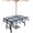 Blue, variant on Blue Teal Marble Outdoor Tablecloth - 60x120 Inch Rectangle Dining Table Cover, Modern Ink Painting Abstract Waterproof Outdoor Table Cloth with Umbrella Hole & Zipper for Picnic/Patio