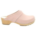 thumbnail image 2 of BJORK Maja Open Back Wood Leather Clogs (Pink - EU40), 2 of 9